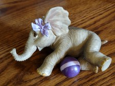 1996 Hamilton Collection Elephant Wildlife Nursery Mommy, Baby Go Boom picture