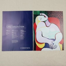 Vintage Christies Print Ad 1997 Paper Magazine Clipping 90s Art Show Ganz 2 Page picture