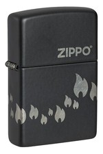 Zippo Design Black Matte with Chrome 48980 picture