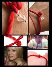 Red String of Faith Protection Satyaloka Azeztulite Mini Heart Kabbalah Bracelet picture