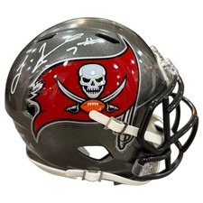 Leonard Fournette Autographed Tampa Bay Buccaneers (Speed) Mini Helmet - JSA picture