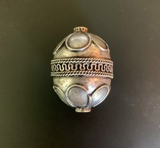 Vintage/Antique Large (10g) Turkmen Bead. Approx 1.5” X 1” picture