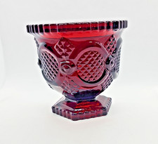 Avon Vintage 1876 Cape Cod Collection Ruby Red SUGAR BOWL picture
