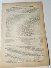 1890 train document Pittsburgh Junction Railroad Company downtown RR B&O to P&W picture