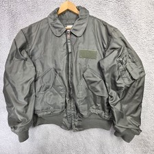 Vintage CWU-45/P Winter Weight Flight Jacket Isratex Inc Green Size Large  picture