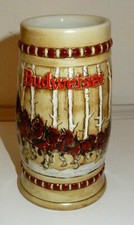 Budweiser 1981 Holiday Stein CS50 Snowy Woodlands picture