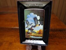 LINDA PICKEN WOOD DUCKS IN FLIGHT ZIPPO LIGHTER MINT IN BOX picture