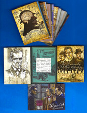 The Adventures of Sherlock Holmes Trading Cards Base Set 27 Cards + Stand Relic picture