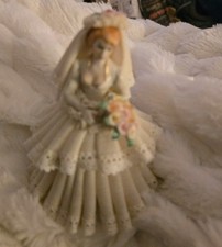 Dresden MULLER VOLKSTEDT Rare “The Bride” Irish Porcelain Figurine  picture