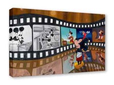 Disney Fine Art Limited Edition Canvas-Reel Good Friend-Mickey Mouse-Boley picture