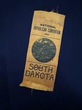 Rare 1892 National Republican Convention Ribbon - South Dakota picture