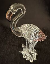 Swarovski 2002 Retired Crystal Flamingo, Swan Signed. Austrian Crystal Pre-Owned picture