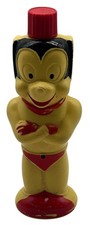 Vintage 1963 Mighty Mouse Soaky Bath Soap Bottle Colgate-Palmolive Collectible picture