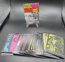 1975 Fleer HOLLYWOOD SLAP STICKers - Complete 66 card set w/Wrapper NM-MT picture