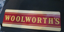 Vintage  Woolworth  sign  18x6 inches picture