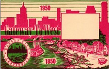 1950 Kansas City Centennial Postcard Gateway To West Missouri Souvenir picture