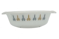 Vintage 1970s Anchor Hocking Fire King Candle Glow 1 Qt Casserole Dish No Lid picture