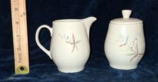 Vintage Carefree Syracuse Finesse Sugar Bowl & Creamer Set Mid-Century Modern picture
