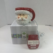Scentsy Santa Claus Merry Mug Wax Warmer Plug In Christmas W/Wax picture