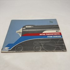Amtrak Transcontinental Steam Excursion 1977 Booklet Railroad EUC -5 picture