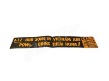 Vintage 70’s Our Sons In Vietnam Are POWs Bring Them Home 22”x4” Bumper Sticker picture