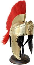 Medieval Armour Spartan Greek Roman Helmet+Red Plume picture