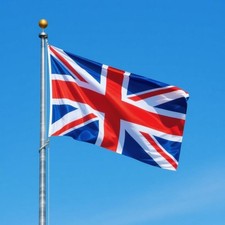 Large Union Flag 5ft x 3ft Great British UK Union Jack Premium Sewn Mod Reanac picture