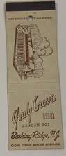 Matchbook Cover Shady Grove Inn Restaurant, Basking Ridge, New Jersey ￼ picture