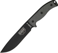 ESEE Model 6 Plain Edge Fixed Blade Black Micarta Handle Knife + BLK Sheath 6PB picture