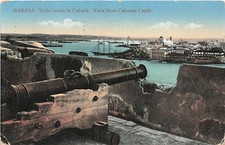 Postcard Cuba: View from Cabanas Castle, Havana DB Posted 1913 picture