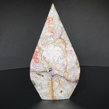 190g Natural Mexican striped agate water drop quartz crystal sample picture