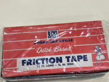 2265 - Vintage Case (16 boxes) Johns Manville Dutch Brand Friction Tape NOS picture