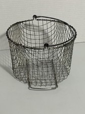 Vtg Wire Fry Basket Strainer Griswold WagnerWare Lodge Cast Iron Deep Fat Fryer picture