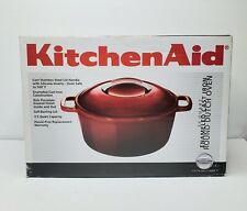 Kitchen Aid 3.5 Qt Enameled Cast Iron Covered Round Dutch Oven New picture