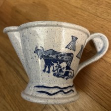 VTG Poppytrail by Metlox  Creamer Blue Detail W/Cows picture