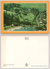 Vintage Postcard Hana Maui Hawaii Aerial View Royal Mini Print Beach Coast picture