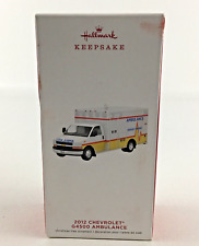 Hallmark Keepsake Christmas Ornament 2012 Chevrolet G4500 Ambulance New 2019 picture