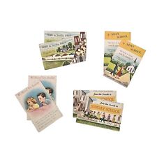 Vintage Church Sunday School Missing You Invitation Postcards Lot of 8  picture