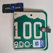 Vintage Recycled Colorado License Plate Little Earth Productions Road Journal 97 picture