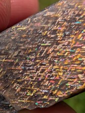 Rainbow Lattice Sunstone 98ct crystal matrix specimen rare gemstone picture