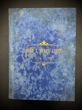 1884 By-Laws John T. Heard Lodge F&AM Ipswich MA Freemason Roster Genealogy Book picture