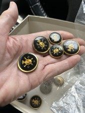 1930’s-40’s Military Buttons Heavy Box Full Pictured And Some Near 1000 2 Boxes picture