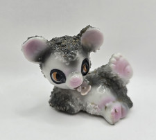 Vintage Japan Baby Koala Bear Figurine Resin Big Eyes Pink Paws Miniature picture