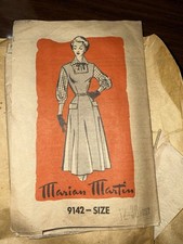 Vtg 1940s Marian Martin Mail Order Dress Pattern 9142 Size 12 picture