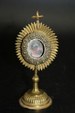 Beautiful Antique Small Monstrance For Relic, 19th Century picture