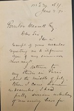 1892 HW ALS Artist Albert E. Sterner to Noted NY Art Critic Perriton Maxwell picture