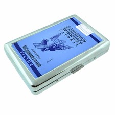 Vintage French Classic Caporal Metal Silver Cigarette Case picture