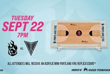 Portland Fire WNBA 2026 fan appreciation night Court Replica 9/22 picture
