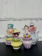 RARE 2005 4 Jar Disney Alice in Wonderland Canister/Cookie Jar Set NEW NIOB MINT picture