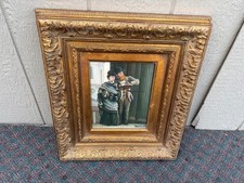 68042 Victorian Style Framed Oil Painting with Ornate Gilt Frame picture